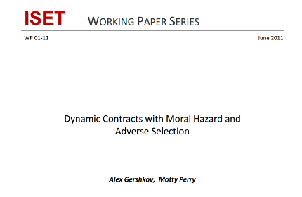 Dynamic Contracts with Moral Hazard and Adverse Selection