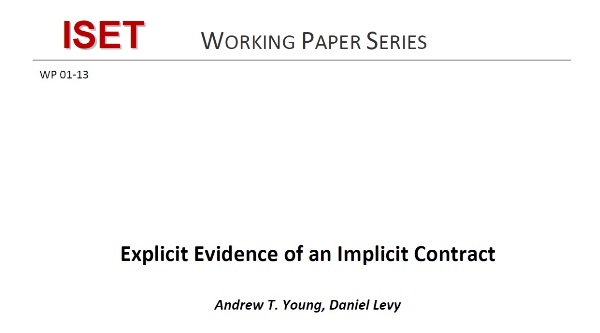 Explicit Evidence of an Implicit Contract