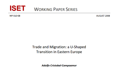 Trade and Migration a UShaped Transition in Eastern Europe