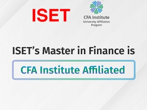 ISET&#039;s Master in Finance has received CFA Institute Affiliation