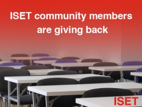 ISET community members returning to teach the next generations – entirely pro bono